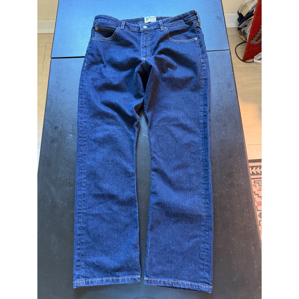 Tecovas Authentic Western Denim Slim Straight Jeans Dark Indigo 36x30 TM130053